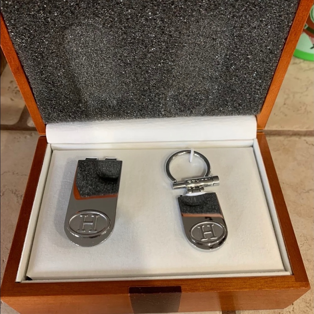 Colibri Of London "H” Money Clip And Key